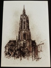 Germany Stamped Gift Card " Frankfurter Dom 750 Years" 1989