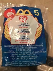 lucky the ladybug beanie baby mcdonalds