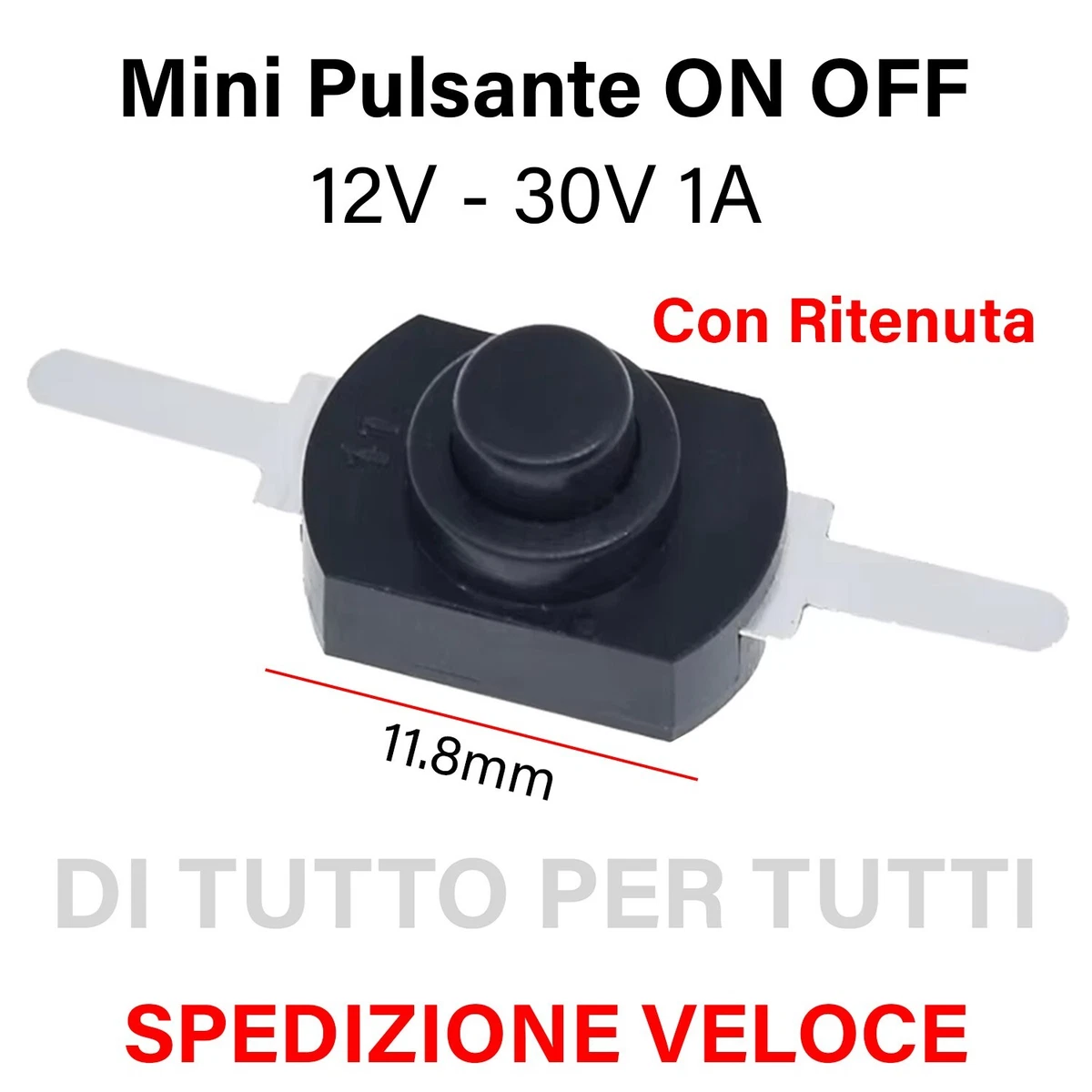 Interruttore A Pulsante ON/OFF Impermeabile KAO-10KH - 10A AC 220V/380V Con Base, Autobloccante Per Macchinari