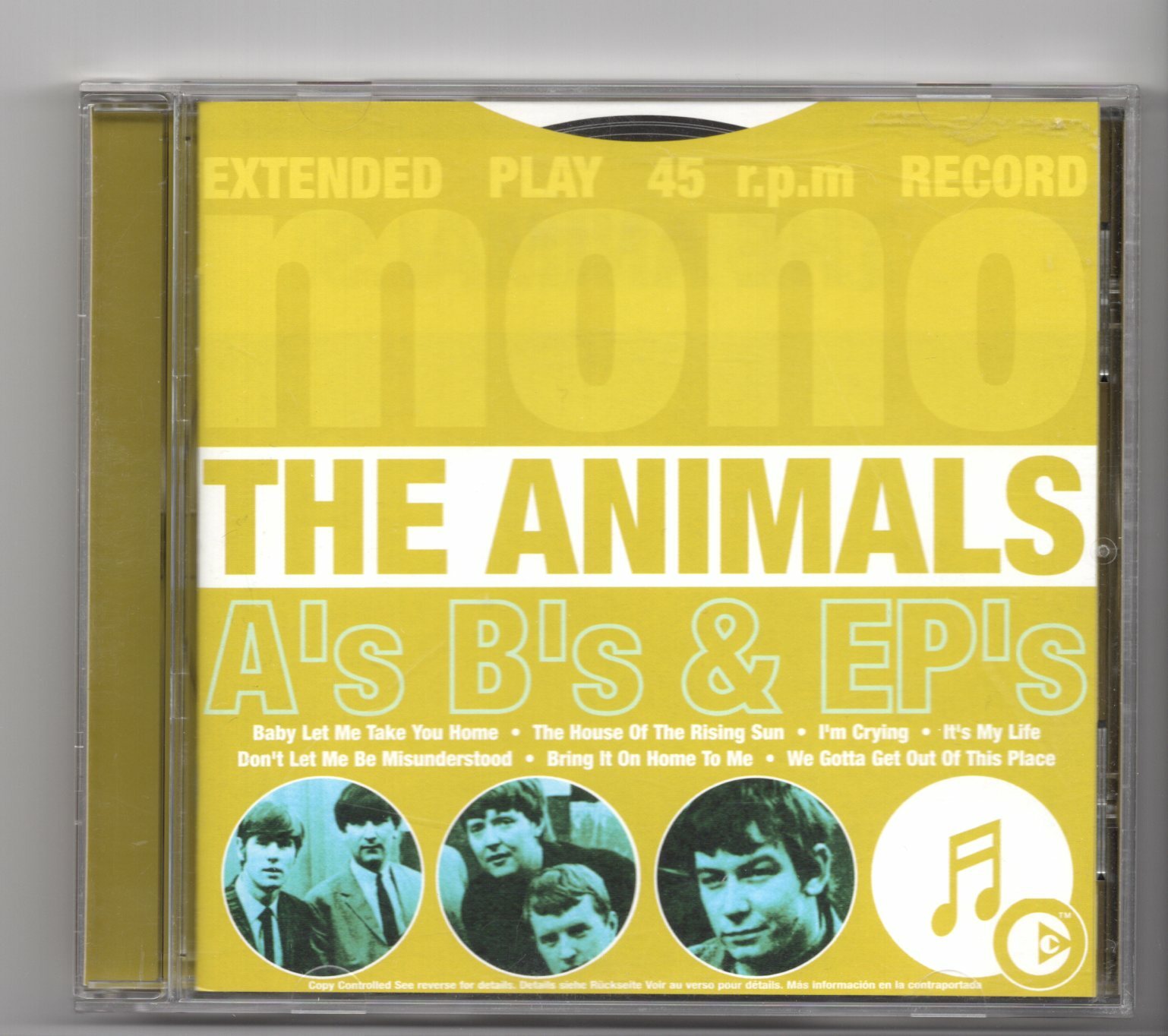(IX373) The Animals, A's B's & EP's - 2003 CD