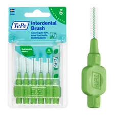 TEPE Interdental Brush Original Cleaners, Brushes Between Teeth, Green 0.8mm