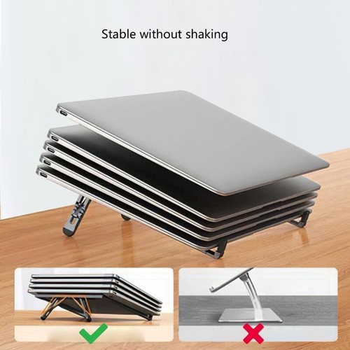 Ergonomic Laptop Holder Foldable Computer Elevator with NonSlip Silicone Stand - Photo 4/8