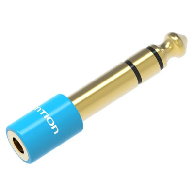 Adapter Klinke 6,35mm Stecker auf Klinke 3,5mm Buchse Stereo hochwertig Vention