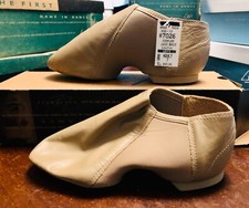 LEO'S JAZZ TAN ADULT SIZE 7 M Fits Sz 4 LEATHER GIOFLEX SLIP BOOT Sz AD 7M NIB