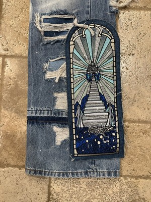 Jean Who Decides War WDW Destination Finale Délavé Bleu - Taille 34 - Style Flare