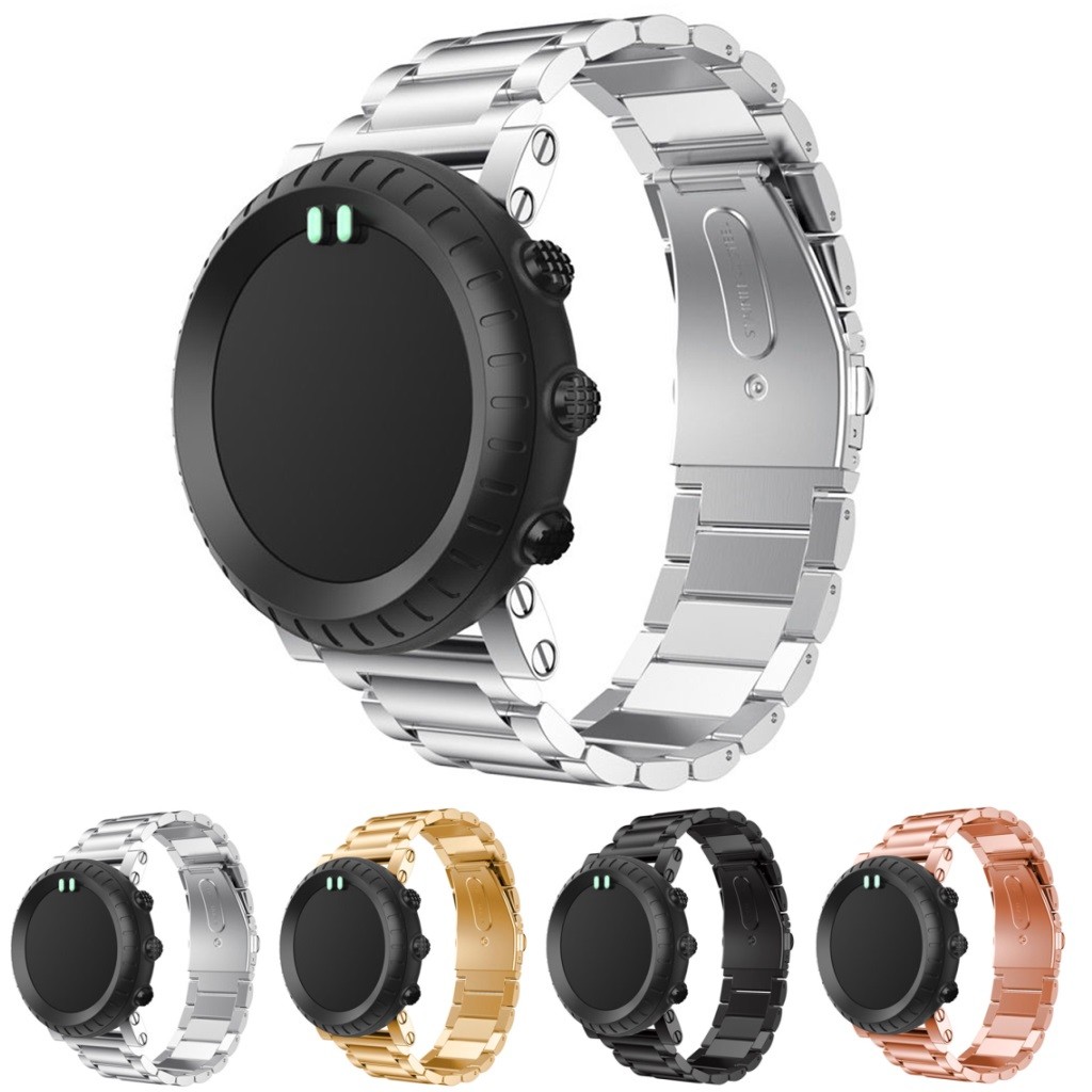 StrapsCo Stainless Steel Watch Band Strap for Suunto Core