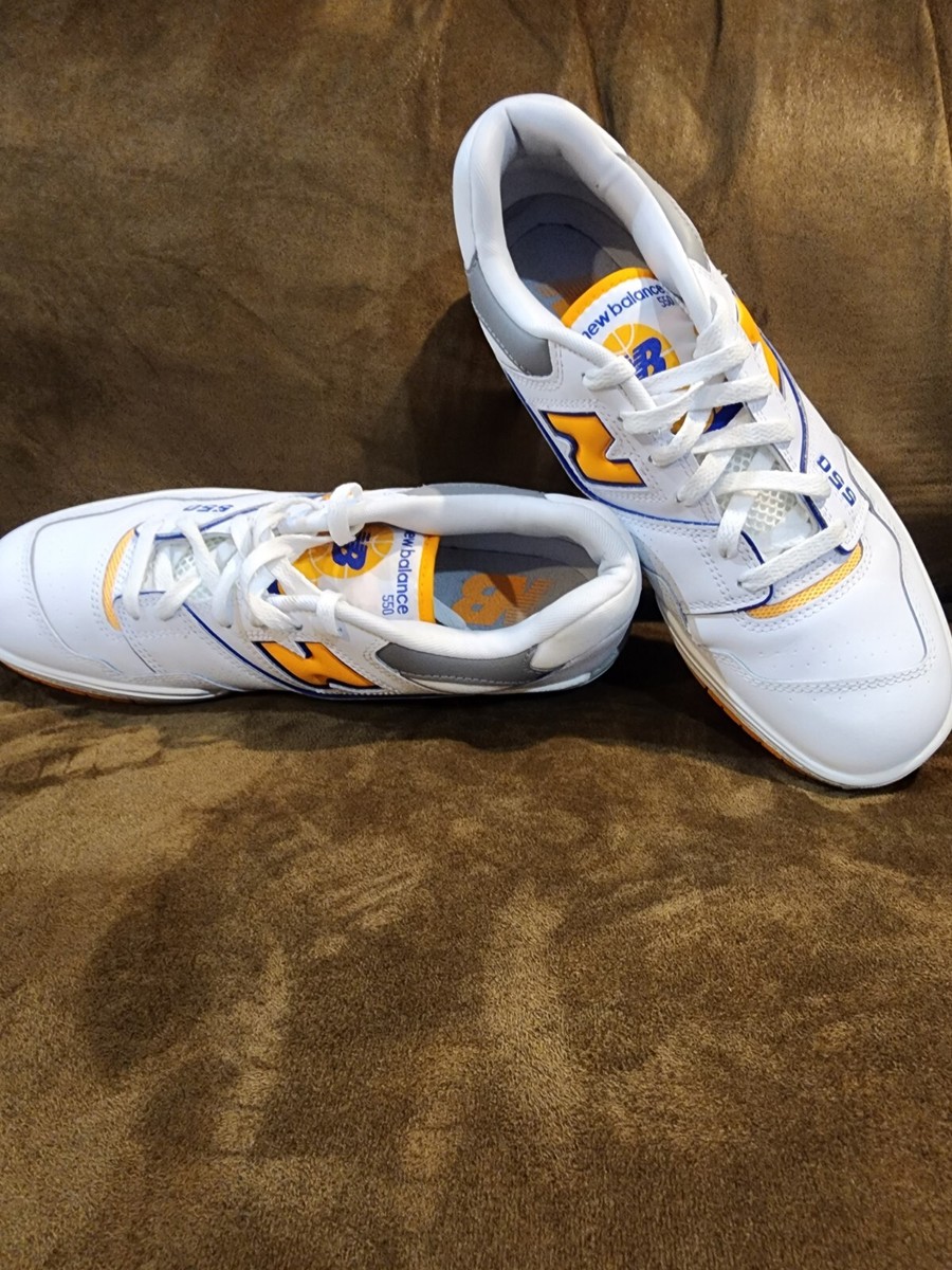 AUTHENTIC NEW BALANCE MENS 550 LAKERS PACK VIBRANT ORANGE