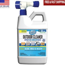 Outdoor Cleaner Spray Concentrate Algae Mold Mildew Stain Remover 64oz New 0.28 per fl oz