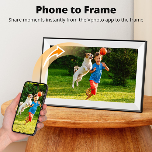 15.6 Inch Large Digital Picture Frame - Wifi Digital Photo Frame with 32GB Stora - Picture 3 of 8