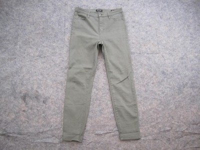 Buffalo David Bitton Hanna Skinny Jeans Womens 6 Green Medium Wash High Rise