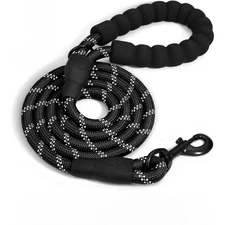 Heavy Duty Reflctive Dog Leash 9.8Ft  for Large Medium Dogs Rope  Walking Leash