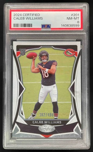 2024 Panini Certified #201 Caleb Williams RC Rookie /400 PSA 8