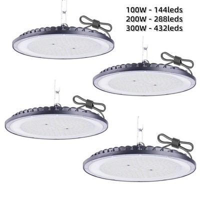 50W-300W UFO LED Hallenbeleuchtung Industrielampe High bay Hallenstrahler IP65