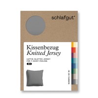 Adam Matheis Kissenbezug Knitted Jersey Bl 80X80 Cm Grau