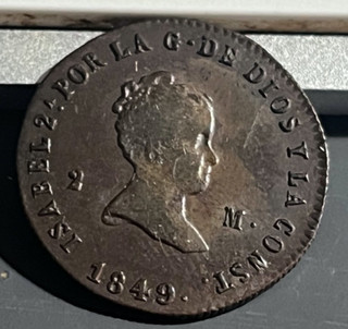 Cincin19"ISABEL 2ª Aceptables 2 Mrvds 1842 SEGOVIA