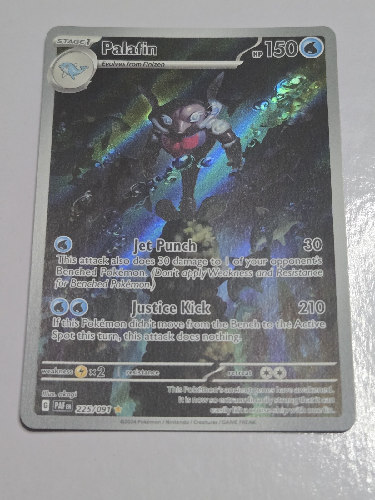 Palafin 225/091 SV: Paldean Fates Holo NM