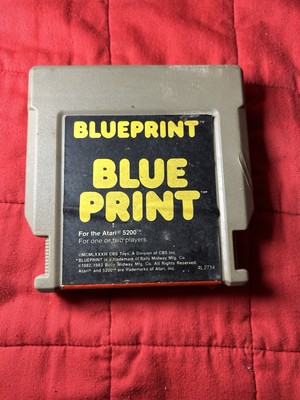Atari 5200 Blue Print Video Game Cartridge Only CBS Electronics Vintage 1983