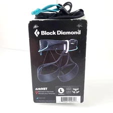 Black Diamond Rock Climbing Harness Womens Large Airnet with Bag 33" - 36" Waist