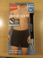 Hanes Ultimate 3 Mens Tagless Pouch Boxer Briefs Comfort Flex Fit Big Man 4XB