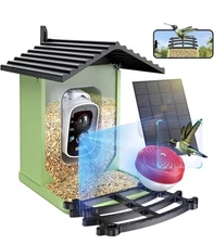 OPOWO Smart Bird Feeder with Camera, 2K HD, Capture Video, Solar Powered, Wifi