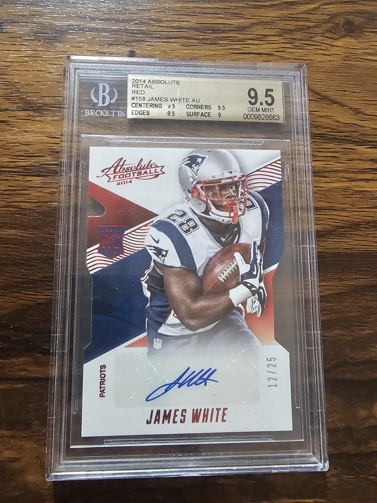 James White Panini Absolute #158 Autograph-Retail