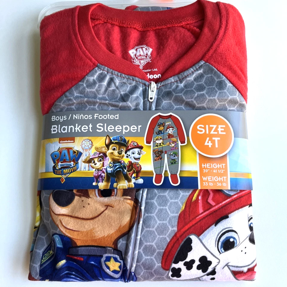 Manta para dormir Paw Patrol niño pequeño 4T nueva con etiquetas Foto 2 de 3
