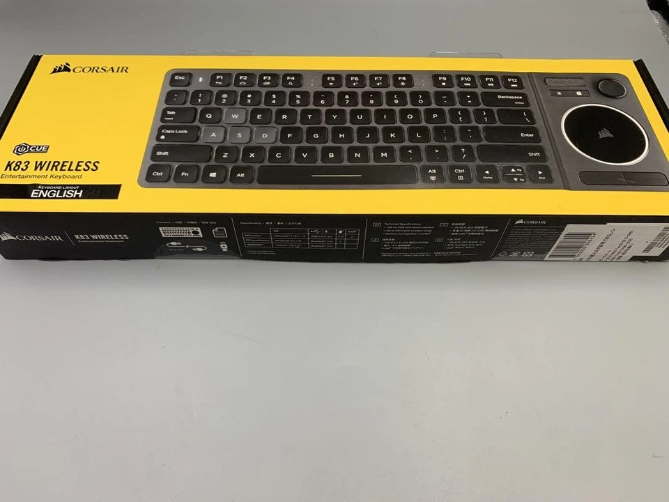 Corsair K83 Wireless Keyboard ( US qwerty ) Versatile Sleek / Bluetooth Box torn - Image 3 of 4