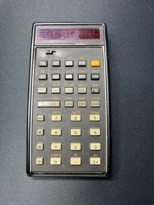 Vintage Hewlett Packard HP 45 Calculator W/ Power Supply/Case working No Battery