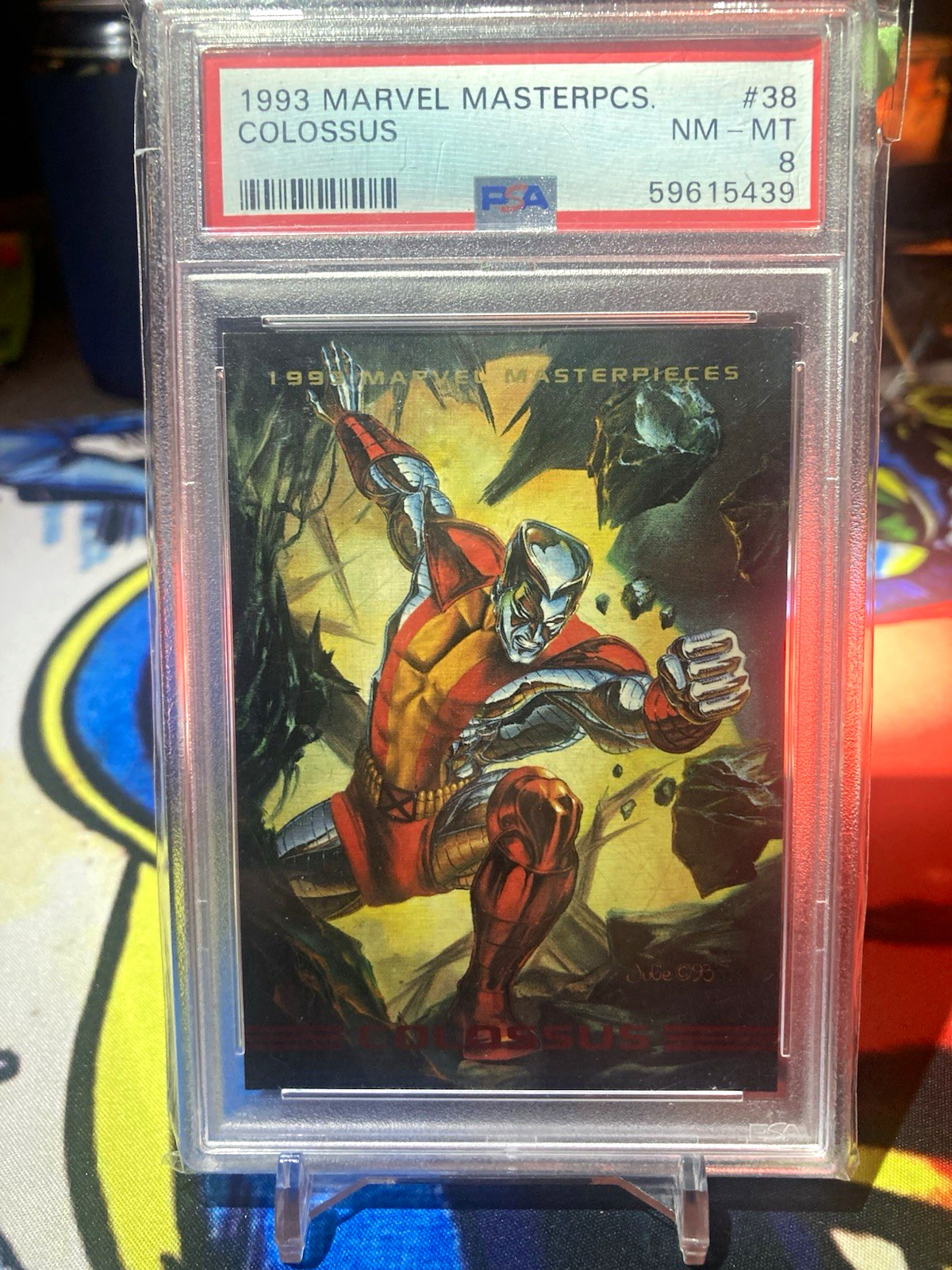 1993 Marvel Masterpieces Colossus #38 Base Set PSA 8 NM-MT Cert 59615439
