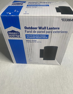 Volume Lighting Black Aluminum Outdoor Cylinder Wall Lantern Sconce