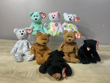 Ty Beanie Babies Plush Lot Of 9 Including Bears Birthday, Spring
