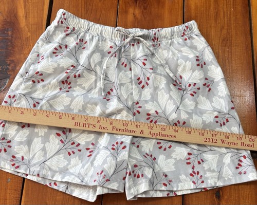 Garnet Hill RN102816 Pajama Shorts womens Organic Pima Cotton Flannel Size XS - Picture 7 of 11
