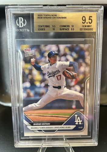 2025 Shohei Ohtani Topps Now #338/8886 BGS 9.5 Gem Mint
