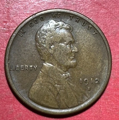 1912S US LINCOLN Cent! "San Francisco" Mint! VF! Lower Mintage! Very Nice Coin!