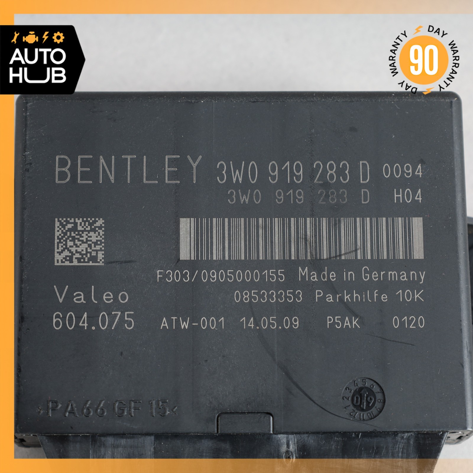 09-11 Bentley Continental GTC GT Park Parking Assist Control Module OEM