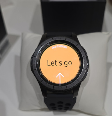 Samsung Gear S3 Frontier SM-R760 46mm Black Smartwatch, Silicone Band, 4GB