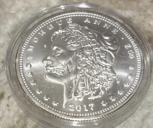 2017 Zombucks Morgue Anne 1 oz .999 Silver Round Zombie Apocalypse Currency