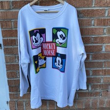 Vintage Disney Store Mickey Mouse Sweatshirt 3XL Crewneck Classic 90s USA Made