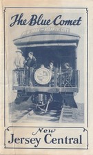 New Jersey Cental The Blue Comet Seashores Finest Train '30s Brochure Map Photos