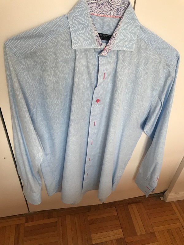 MASUTTO Blue / Lavender Casual shirt M