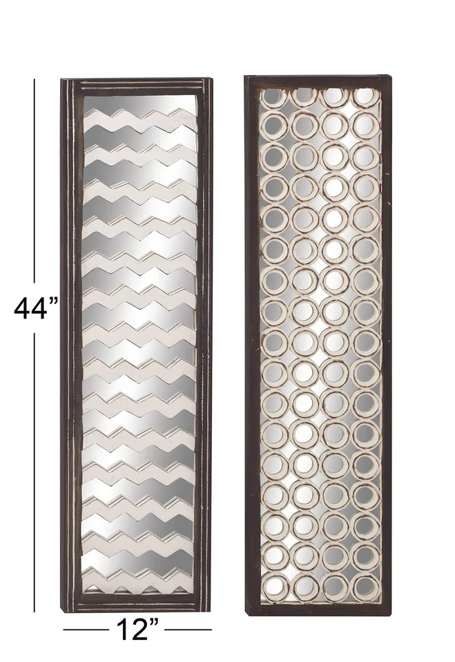 Panel de pared espejo madera 23712, 2 surtidos, 12 por 44" Foto 3 de 4