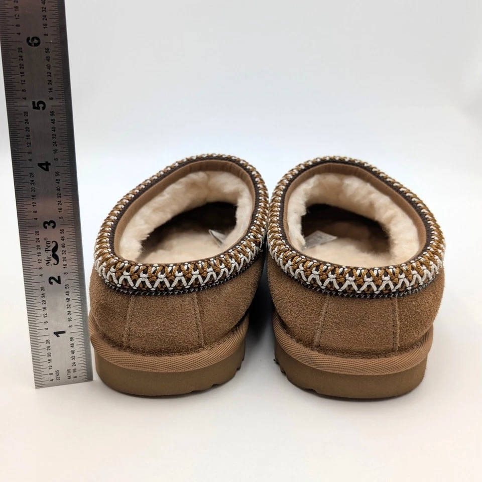 Zapatillas UGG Tasman de gamuza de piel de oveja para niños sin cordones castaño talla US6 EU38 Foto 4 de 4