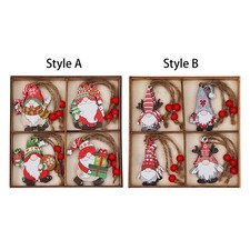 12Pcs Christmas Hanging Pendants Colorful Xmas Hanging Decorations Home Decor