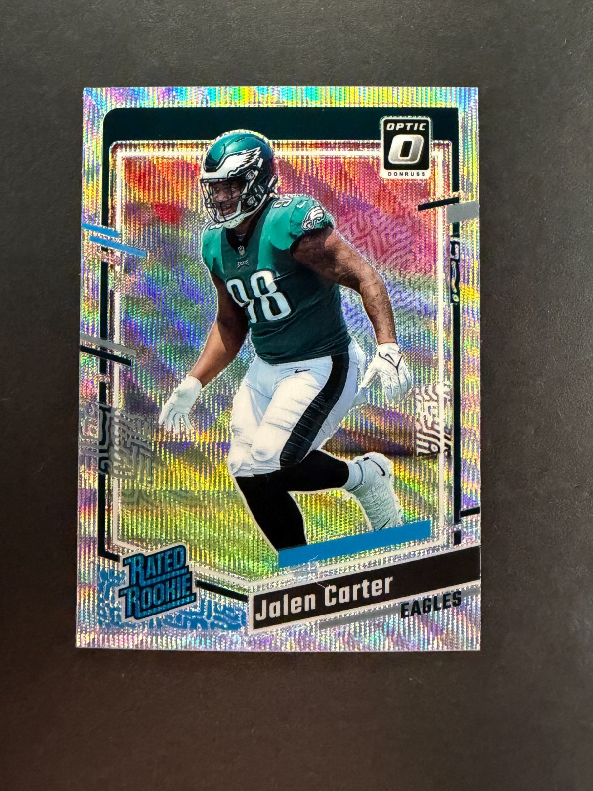 Jalen Carter 2023 Panini Donruss Optic Wave /300 #281 Rated Rookie