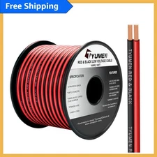 Versatile 100FT 14AWG Electrical Wire for 12V/24V DC LED & Audio Connections