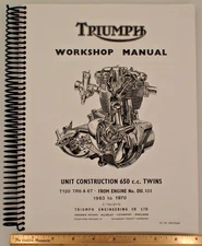 Triumph Workshop Manual 1963-70 Unit Construction 650 Twins, T120 TR6 & 6T #153