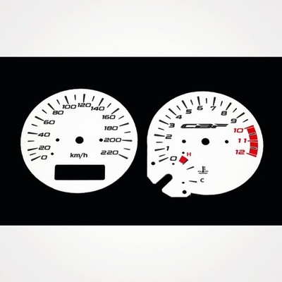 Honda CBF 500 KM/H Replacement White Gauge Faces
