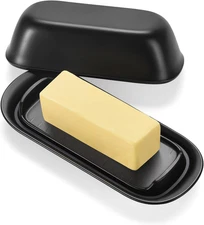 Butter Dish with Lid, Butter Keeper, Easy Scoop,Butter Container Holds for East/