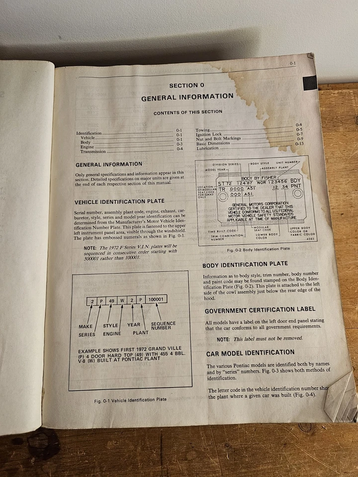 1972 Pontiac GM Service Manual - GM OEM Publication - Image 4 of 4