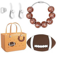 Bogg Bag Accessories Set 2PCS Bogg Bag Charms Keychain with 3PCS Key Holder f